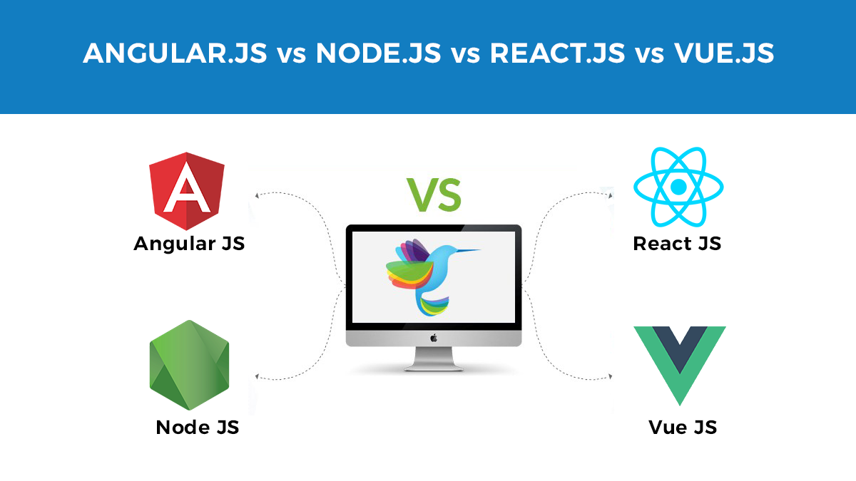 AngularJS vs React.js vs Node.js Vs Vue.js