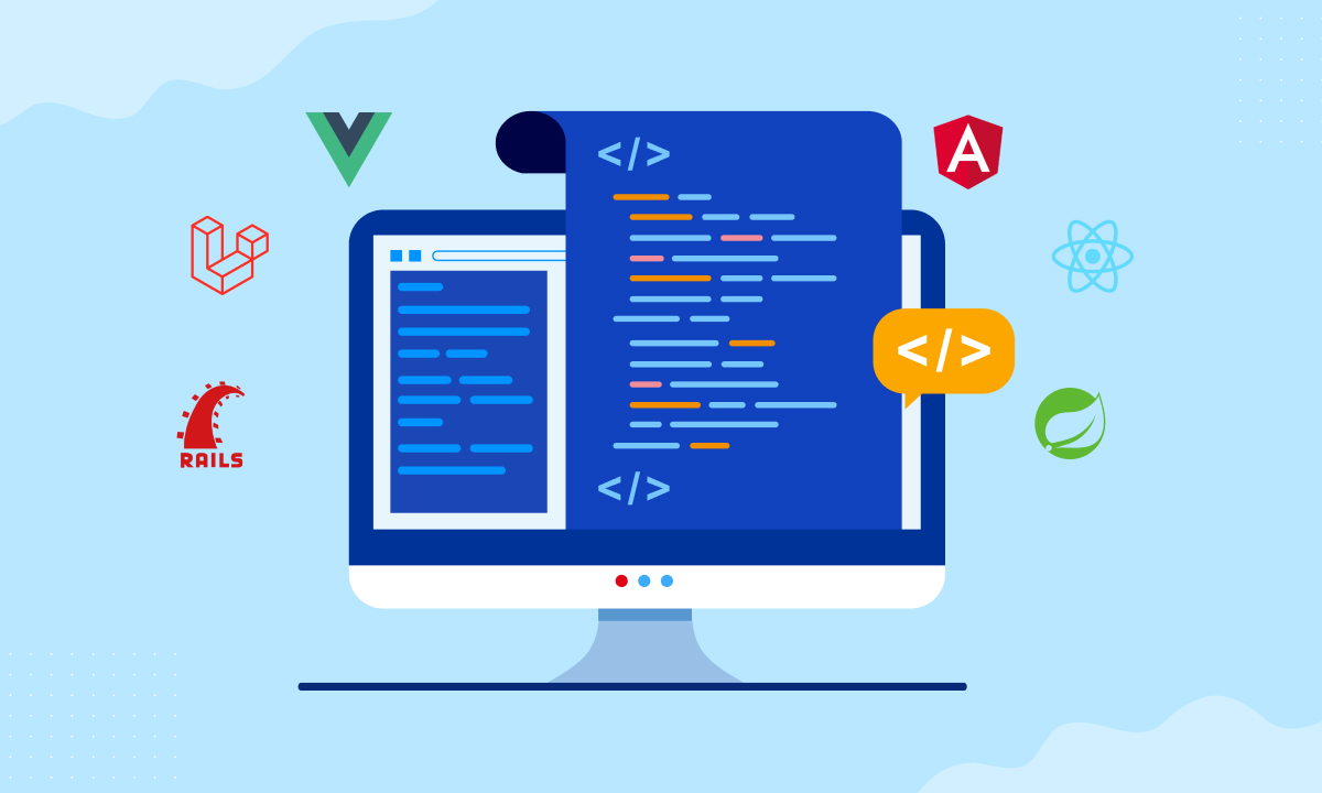 Top Web Development Frameworks Comparison: All You Need To Know Web developers love using frameworks because it saves them time and allows them to easily get their site up and running quickly. 