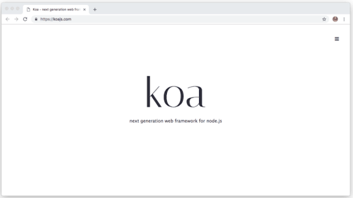 Koa.js : node.js frameworks