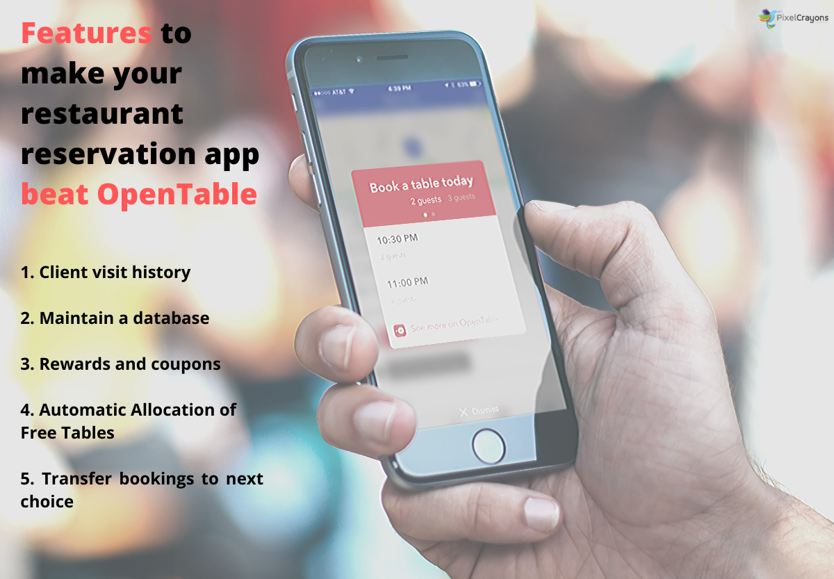 Restaurant reservation app 