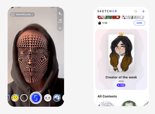 SketchAR - augmented reality app