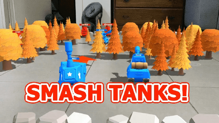 Smash Tanks - augmented reality apps