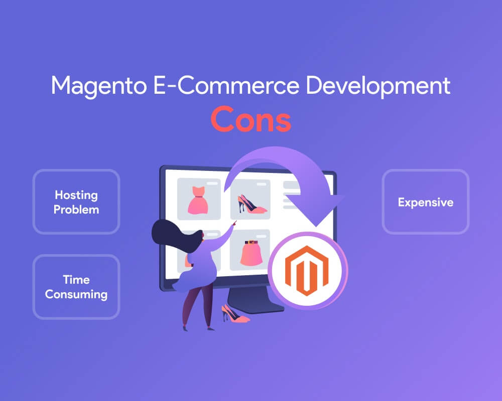 cons of magento ecommerce development