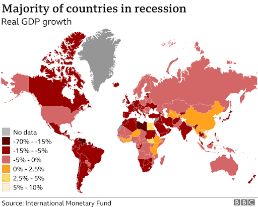 countries in recession