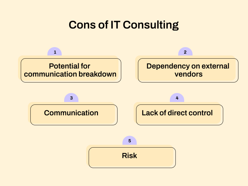 Cons of IT consulting 