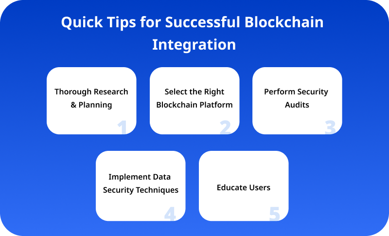 Quick Tips for Successful Blockchain Integration