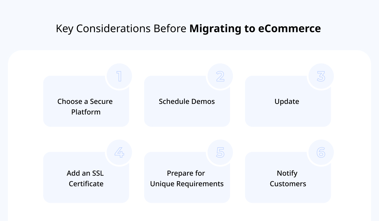 Key Considerations Before Migrating to eCommerce