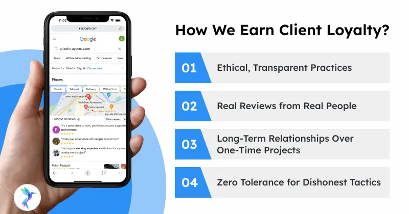 How PixelCrayons Earn Client Loyalty