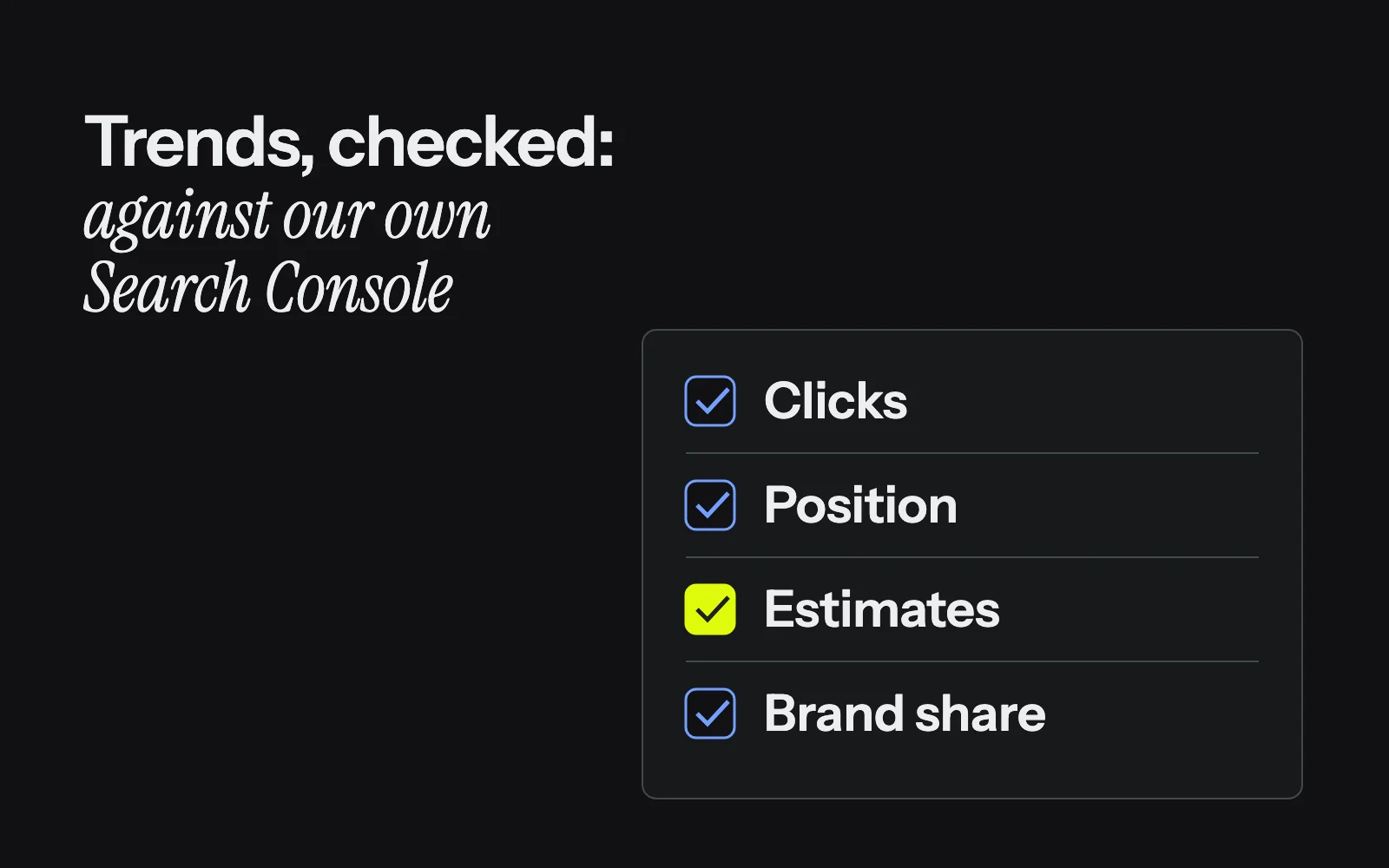 Five search trends we checked against our own Search Console, and how to check yours
