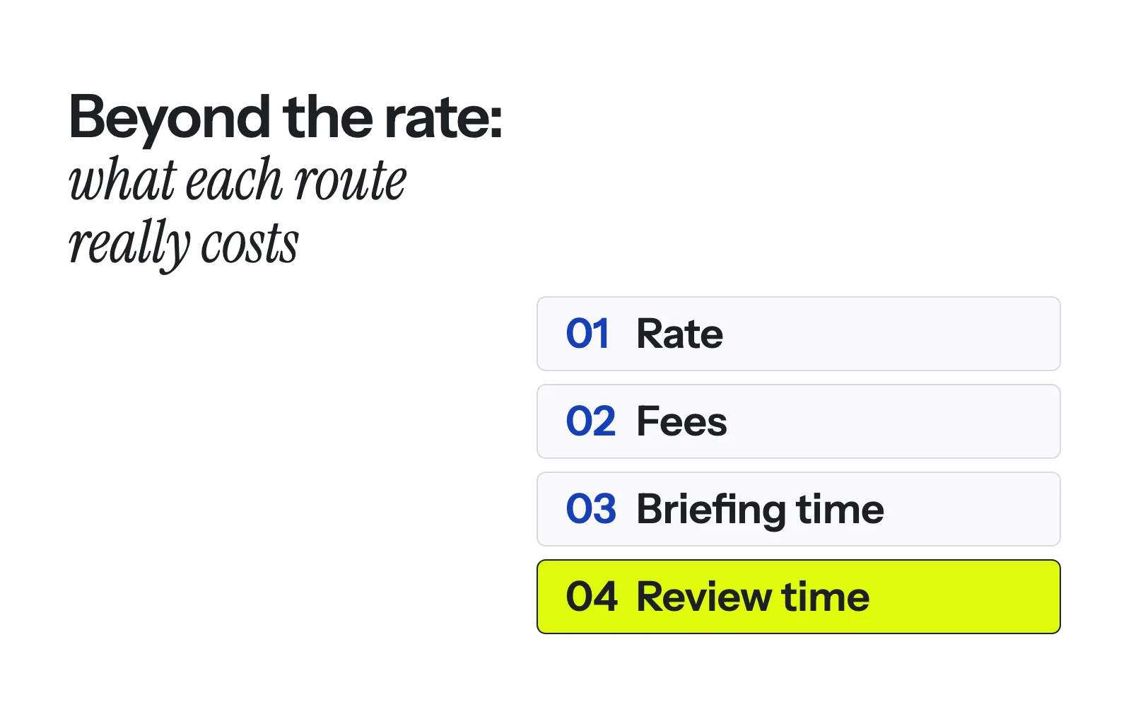 Freelancer, partner team or new hire: what each costs an agency beyond the rate