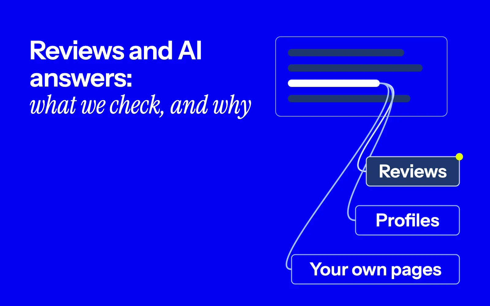 Do reviews shape AI answers? What we check, from a law firm’s reputation work