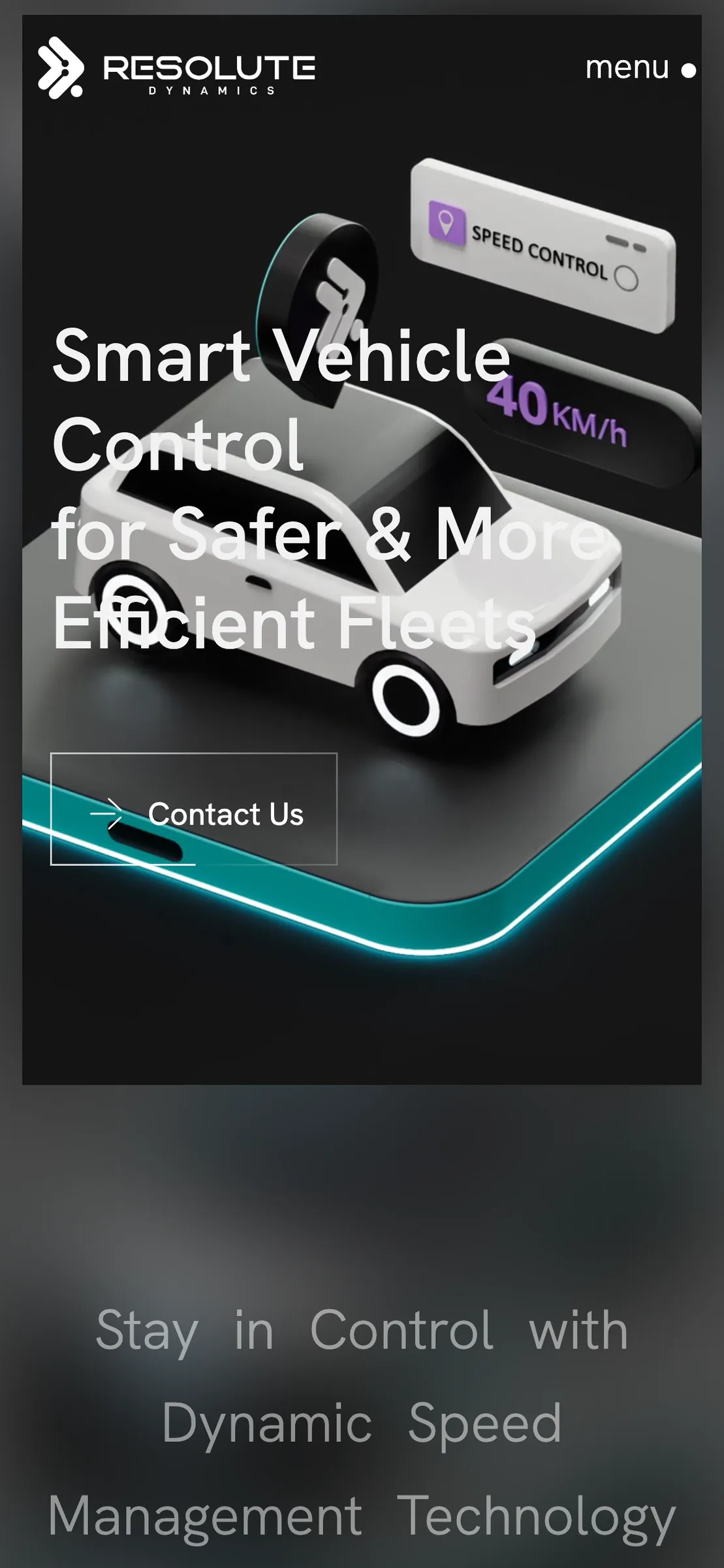 Control product page on a phone