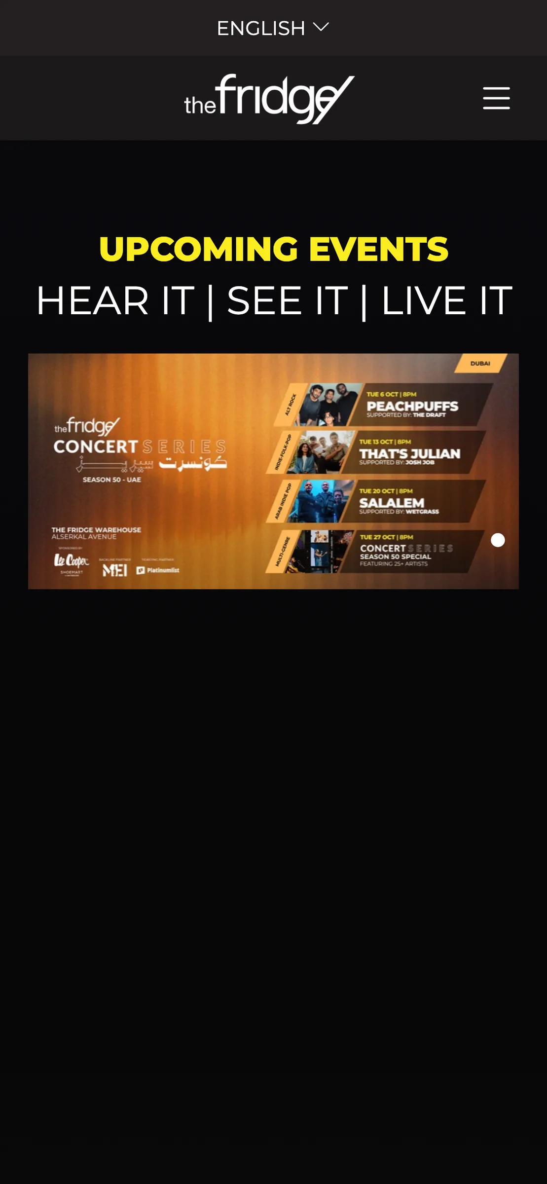 Upcoming events on a phone