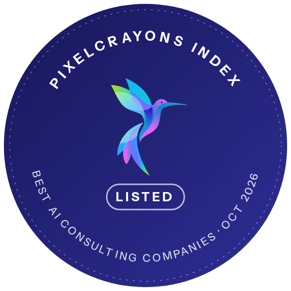 Listed in the PixelCrayons Index: Best AI Consulting Companies, October 2026