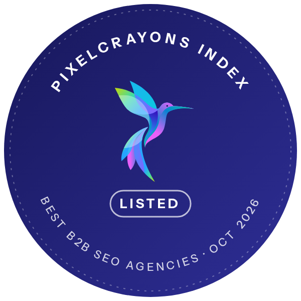 Listed in the PixelCrayons Index: Best B2B SEO Agencies, October 2026