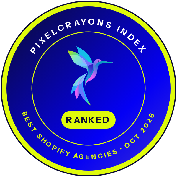 Ranked in the PixelCrayons Index: Best Shopify Agencies, October 2026