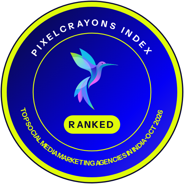 Ranked in the PixelCrayons Index: Top Social Media Marketing Agencies in India, October 2026