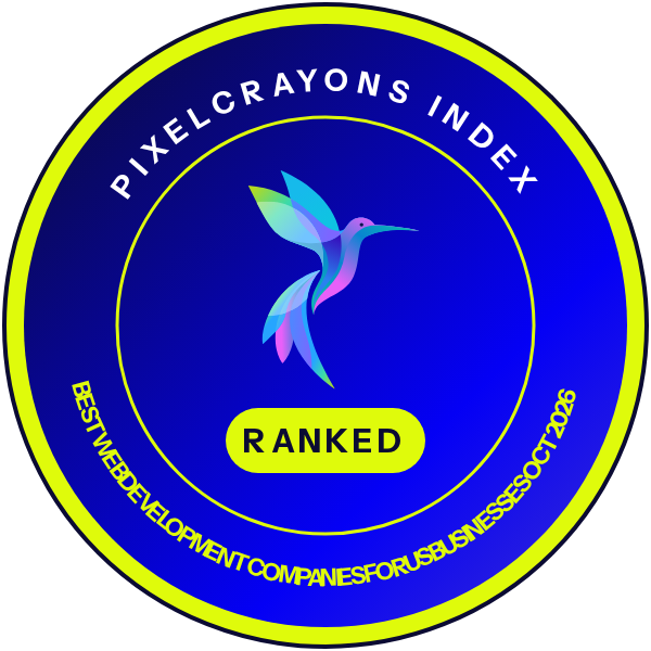Ranked in the PixelCrayons Index: Best Web Development Companies for US Businesses, October 2026