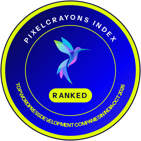 Ranked in the PixelCrayons Index: Top WordPress Development Companies in India, October 2026